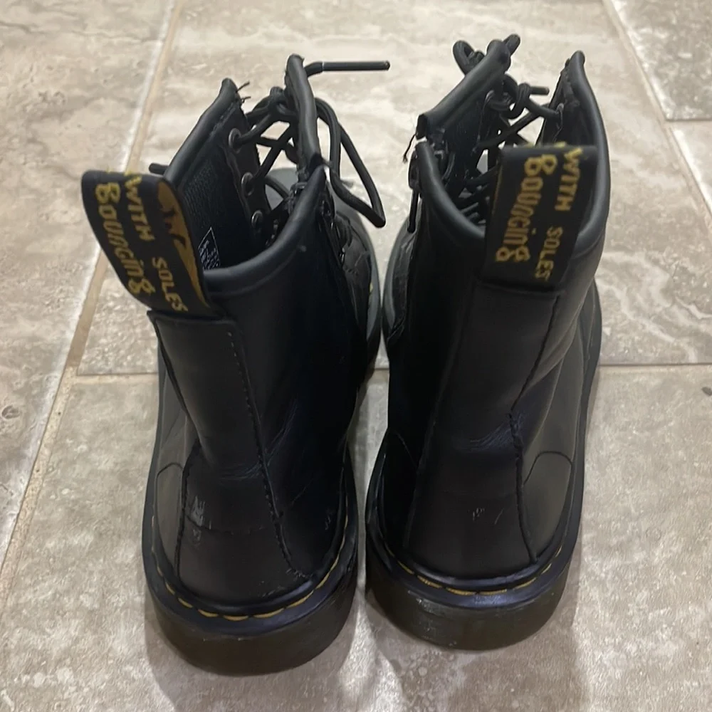 Dr Martens Junior 1460‎ softy T leather lace up boots sz 3